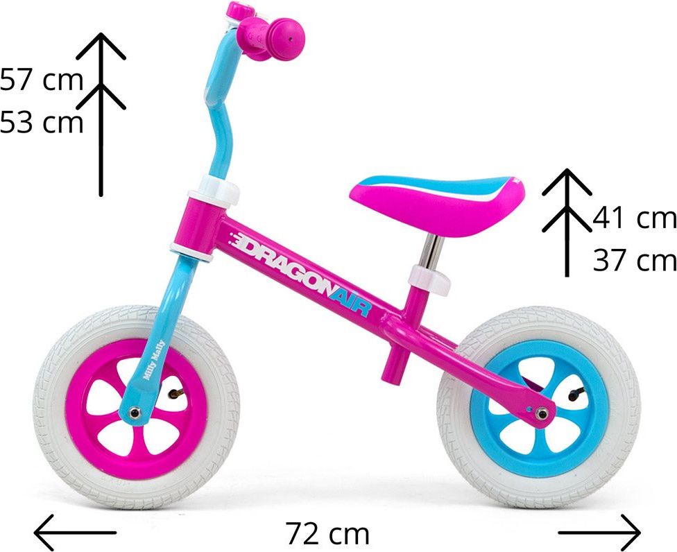 Dětské odrážedlo kolo Milly Mally Dragon Air Varianta: candy - dle obrázku - obrázek 31