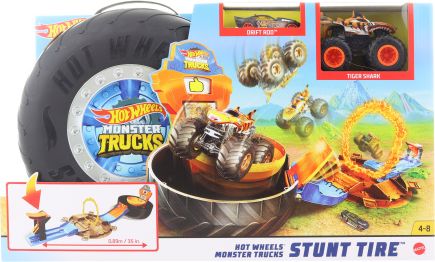 Hot Wheels Monster trucks kaskadérské kousky herní set GVK48 TV - obrázek 1