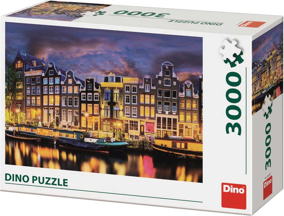 DINO Puzzle 3000 dílků Amasterdam foto 117x84cm skládačka - obrázek 1