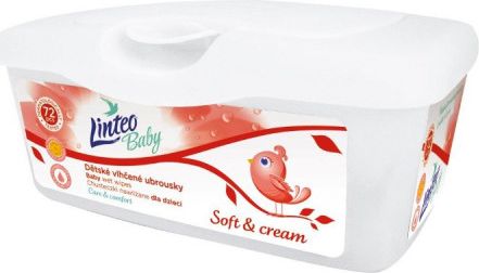 Vlhčené ubrousky Linteo Baby 72 ks Soft and cream BOX Dle obrázku - obrázek 1
