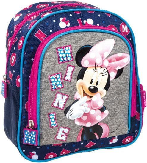 Derform Dětský batoh Minnie Mouse 25cm modrý - obrázek 1