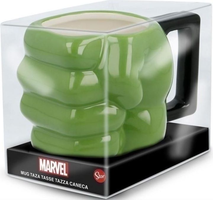 Stor Keramický hrnek Avengers / hrneček Avengers Hulk Pěst 3D 450ml - obrázek 1