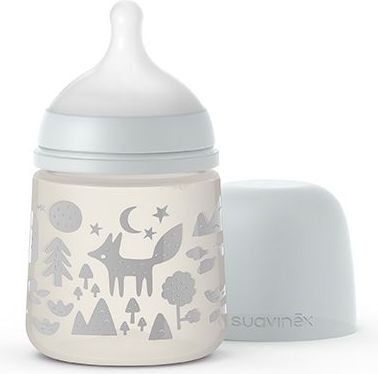 Kojenecká láhev 150 ml M Suavinex Fox STŘÍBRNÁ - obrázek 1