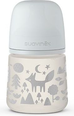Kojenecká láhev 150 ml M Suavinex Fox STŘÍBRNÁ - obrázek 2