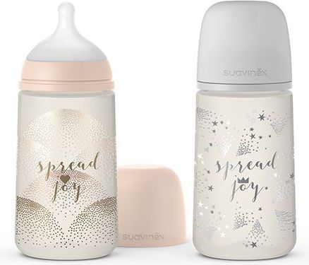 Kojenecká láhev 270 ml M Fyziologická savička Suavinex Joy - obrázek 1