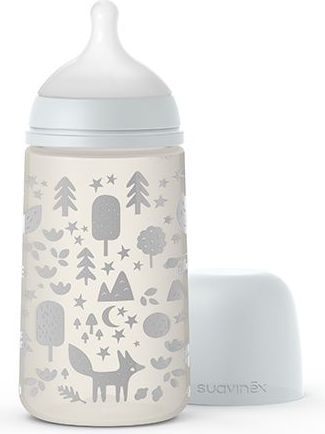 Kojenecká láhev 270 ml M Fyziologická savička Suavinex Fox - obrázek 1