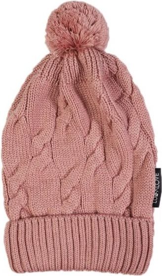 Čepice s bambulí Lullalove MERINO PREMIUM Pivoňka 2021 - obrázek 1
