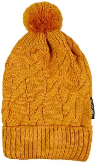 Čepice s bambulí Lullalove MERINO PREMIUM Mango 2021 - obrázek 1