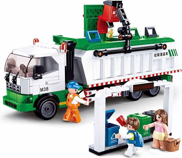 Sluban Town M38-B0780 Popelářský recyklační vůz - obrázek 1