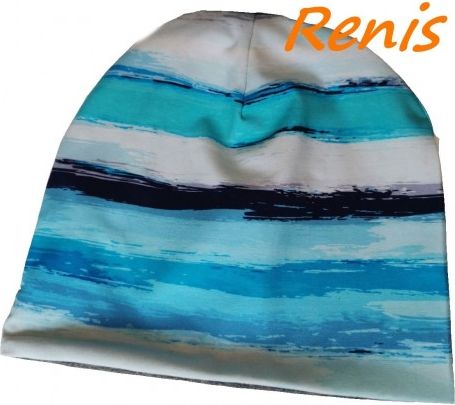 Elastická čepice modré pruhy Renis - obrázek 1