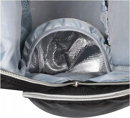 BabyOno Batoh, taška ke kočárku Pom Pom + přebalovací podložka zdarma - černá - obrázek 7