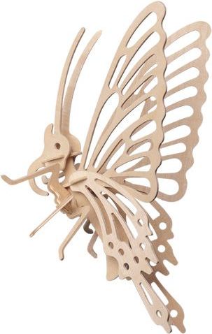 Woodcraft construction kit Woodcraft Dřevěné 3D puzzle malý motýl - obrázek 1