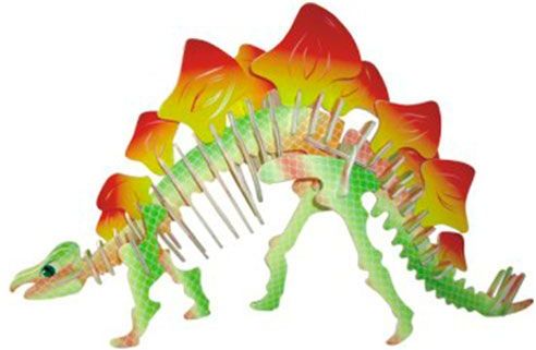 Woodcraft construction kit Woodcraft Dřevěné 3D puzzle Stegosaurus - obrázek 1