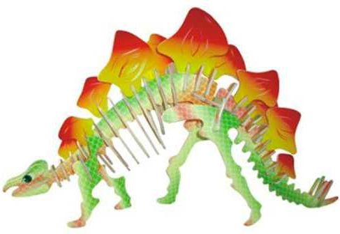 Woodcraft construction kit Woodcraft Dřevěné 3D puzzle Stegosaurus - obrázek 2