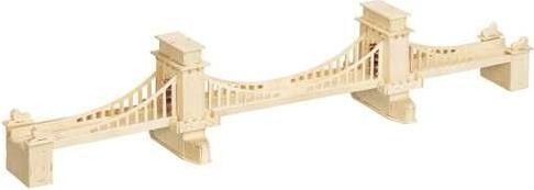 Woodcraft construction kit Woodcraft Dřevěné 3D puzzle Manhattan Bridge most - obrázek 3