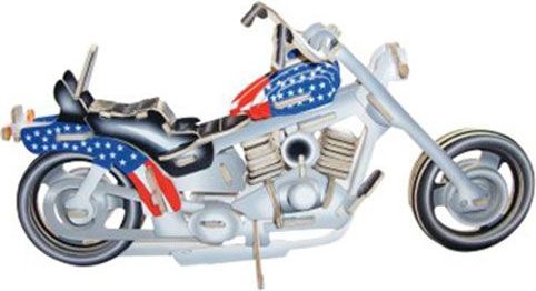 Woodcraft construction kit Woodcraft Dřevěné 3D puzzle motorka Harley Davidson I - obrázek 1