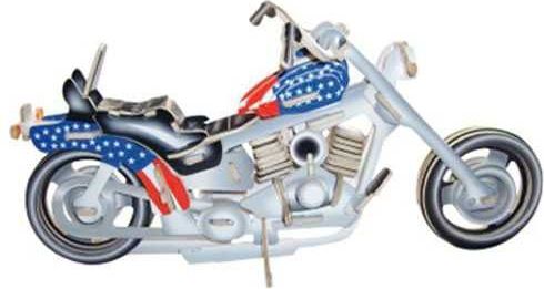 Woodcraft construction kit Woodcraft Dřevěné 3D puzzle motorka Harley Davidson I - obrázek 3