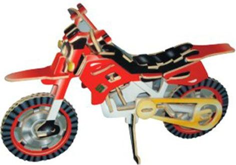 Woodcraft construction kit Woodcraft Dřevěné 3D puzzle terénní motorka - obrázek 1