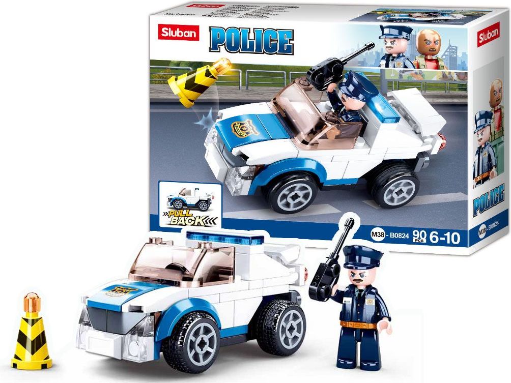 Sluban Girls Dream Village M38-B0824 Natahovací auto policejní hlídky - obrázek 3