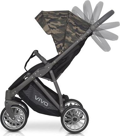 Sportovní kočárek Expander Vivo Military Grey - obrázek 7