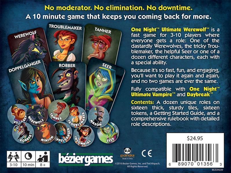 Bézier Games One Night Ultimate Werewolf - EN - obrázek 2
