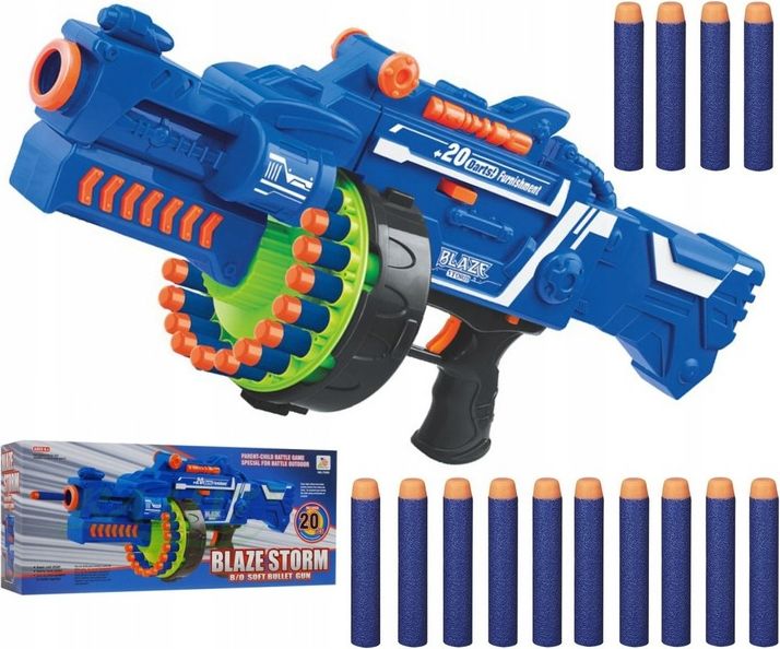 Dětská pistole BLAZE STORM + 40 nábojů - obrázek 3