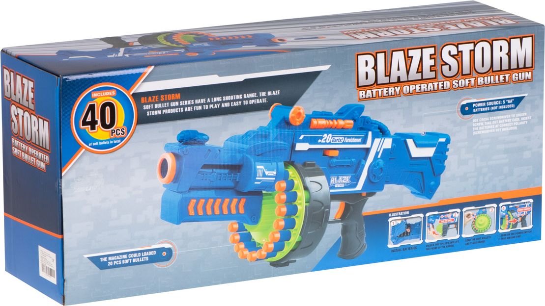 Dětská pistole BLAZE STORM + 40 nábojů - obrázek 9