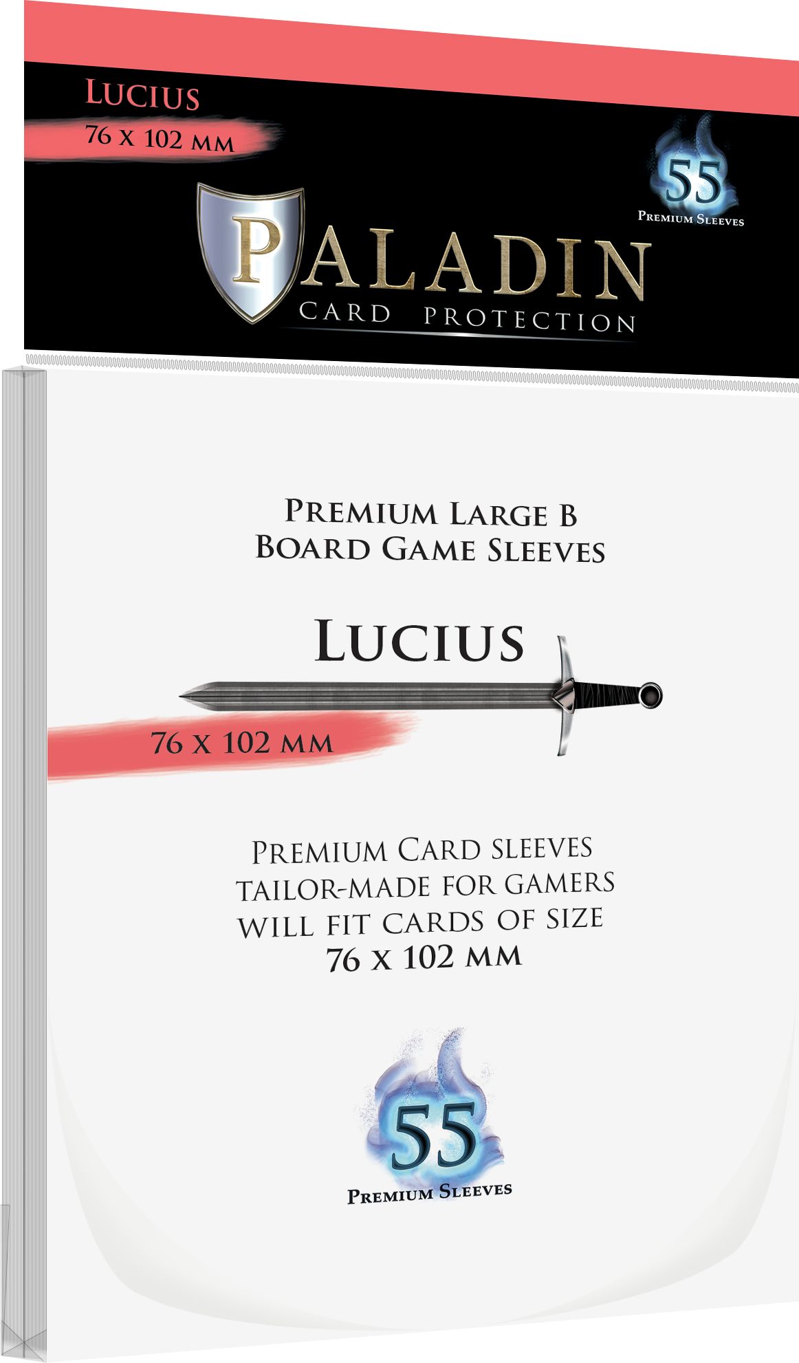 Board&Dice Obaly na karty Paladin: Lucius (76x102mm) 55 ks - obrázek 1