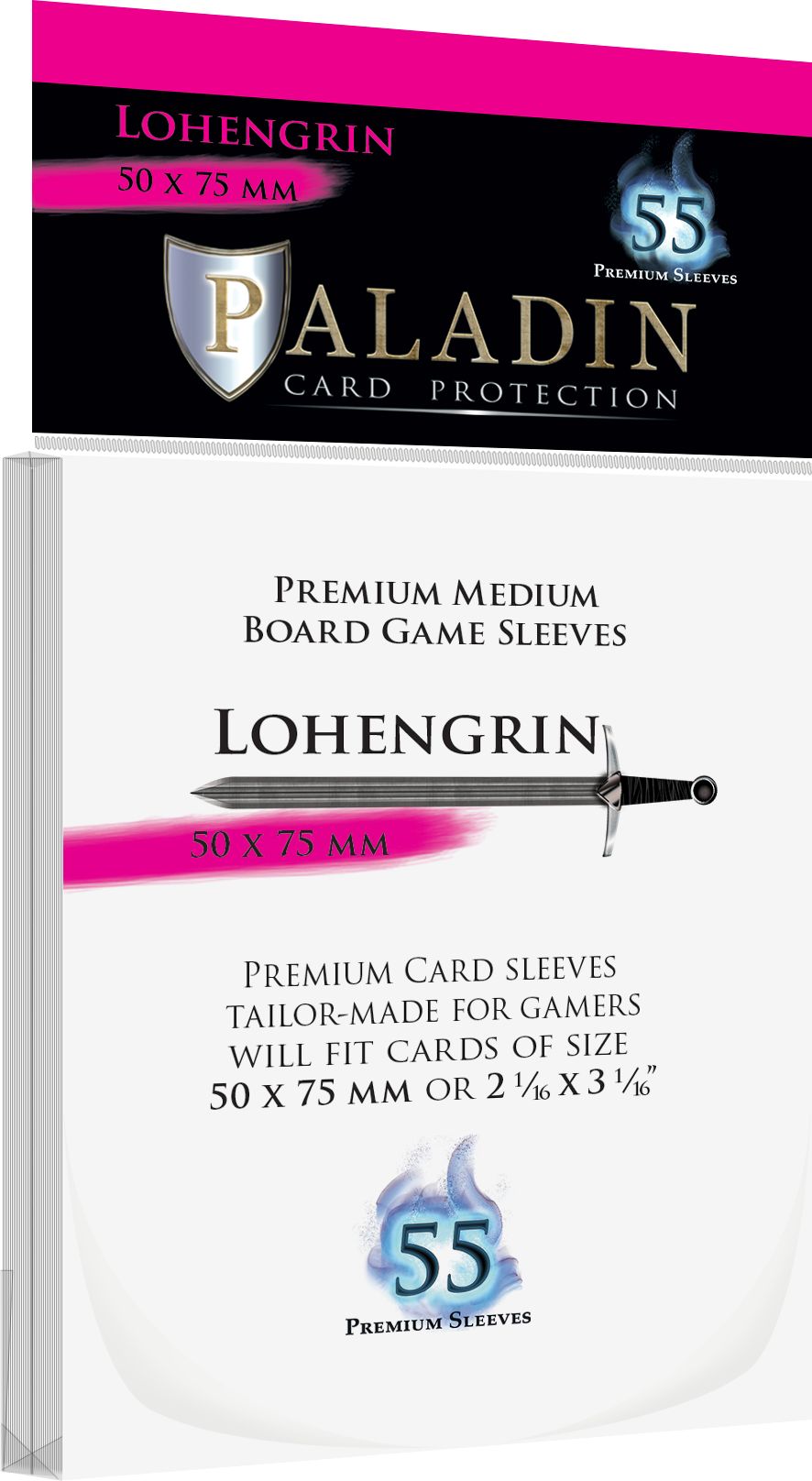 Board&Dice Obaly na karty Paladin: Lohengrin (50x75mm) 55 ks - obrázek 1
