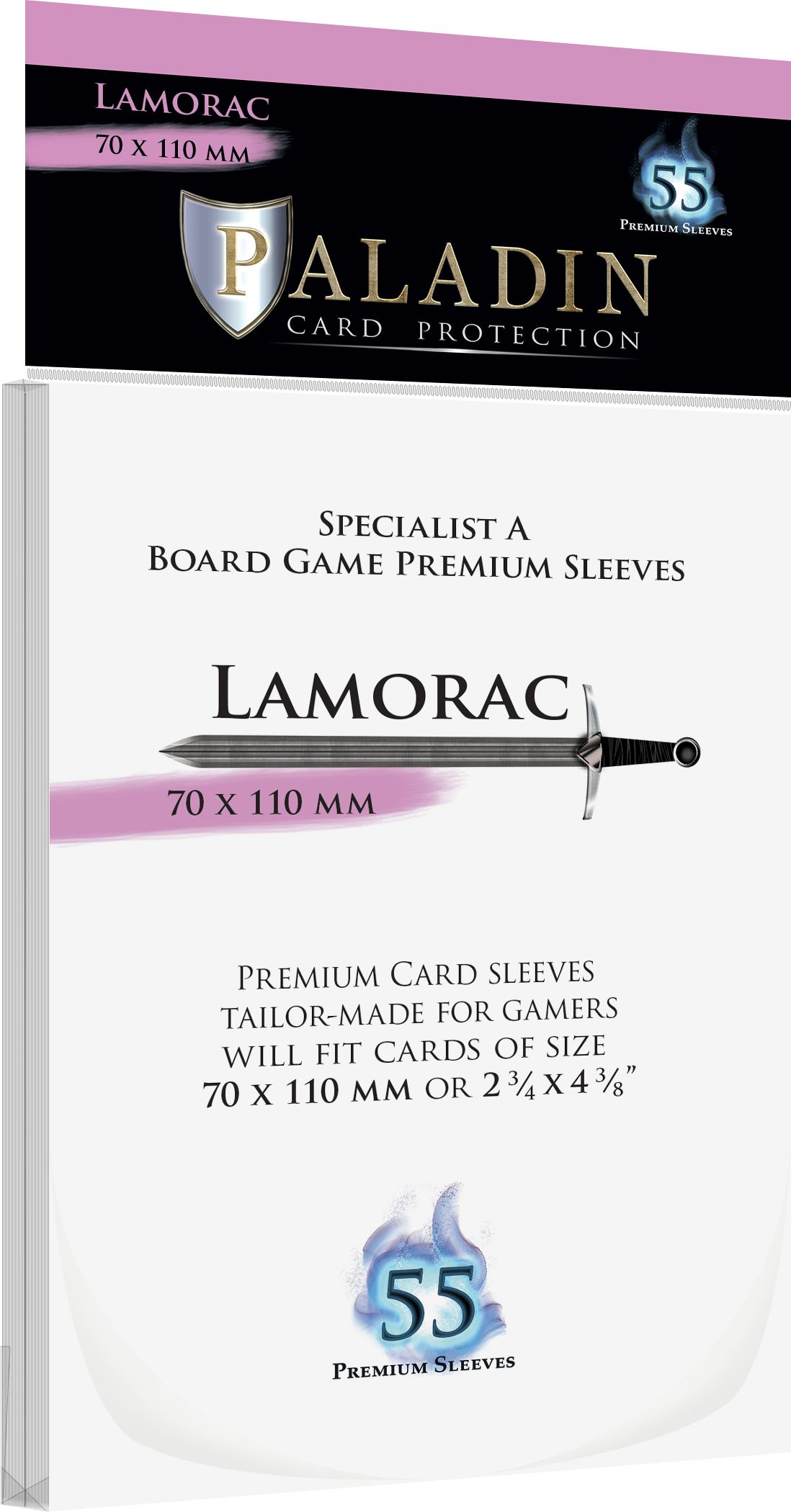 Board&Dice Obaly na karty Paladin: Lamorac (70x110mm) 55 ks - obrázek 1