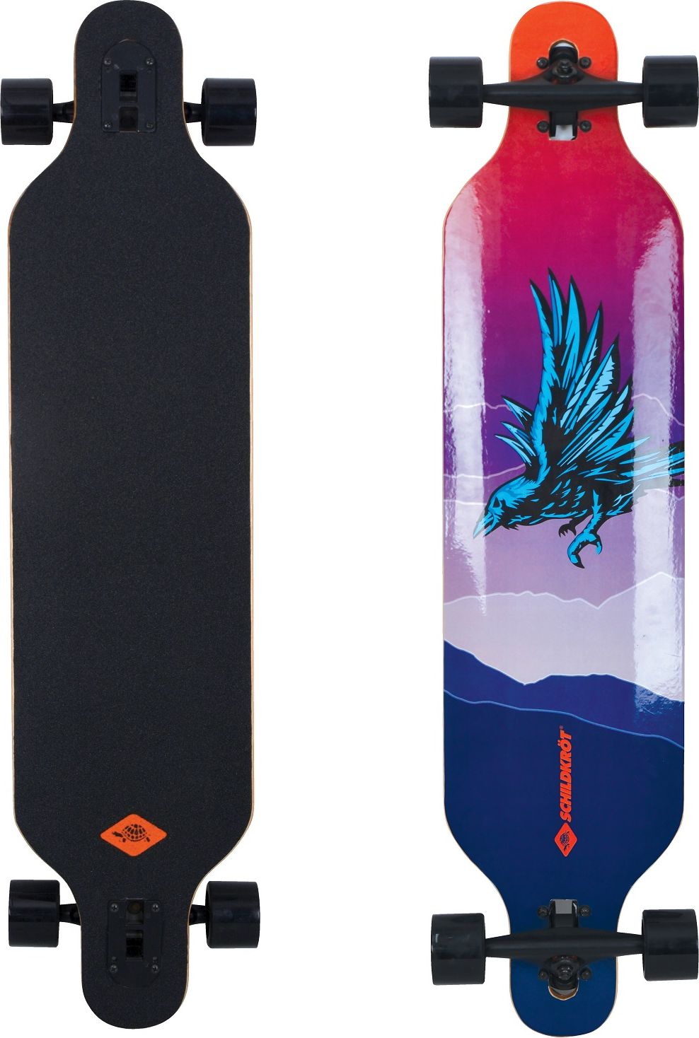 Longboard SCHILDKROT Freeride 41" - God Feather - obrázek 1