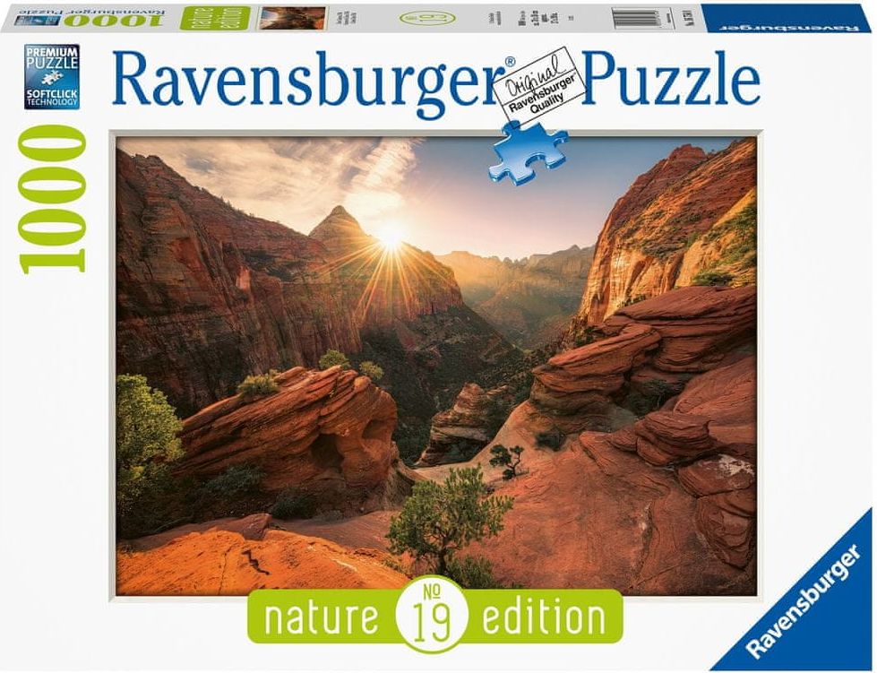 Ravensburger Puzzle 167548 Kaňon Zion, USA 1000 dílků - obrázek 1