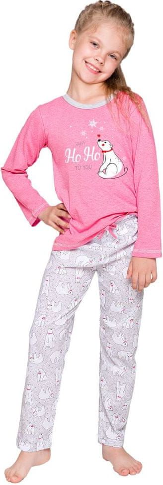 TARO Dívčí pyžamo Oda 1166/1167/73 : Velikosti - 122, Barvy - růžová (pink) - obrázek 1