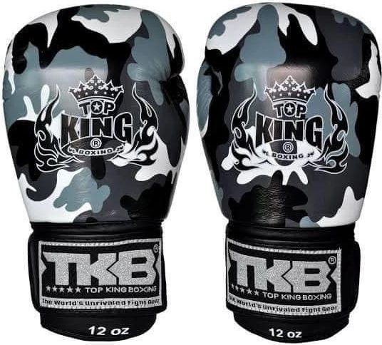 Top King Boxerské rukavice TOP KING "Camouflage" - šedé - obrázek 1