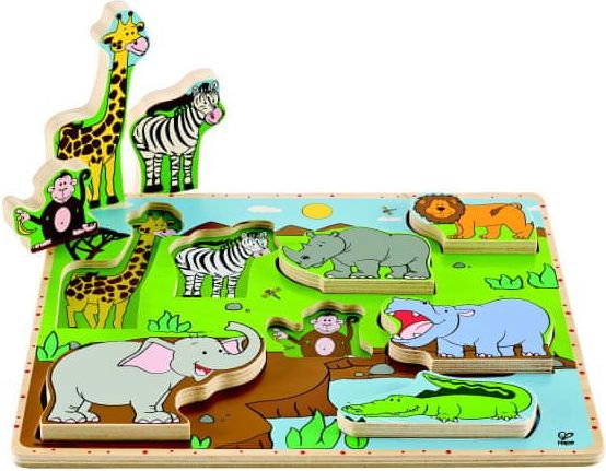 Hape Puzzle Zvířátka džungle - obrázek 1