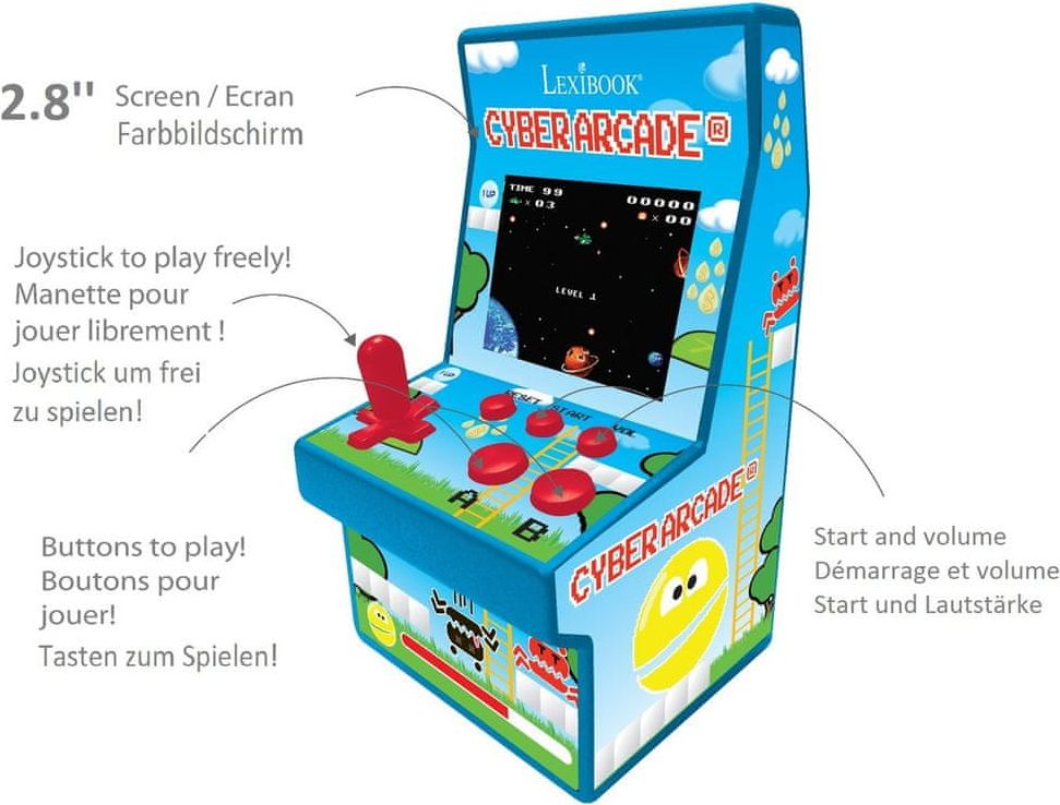 Lexibook Herní konzole Cyber Arcade® - 200 her - obrázek 1