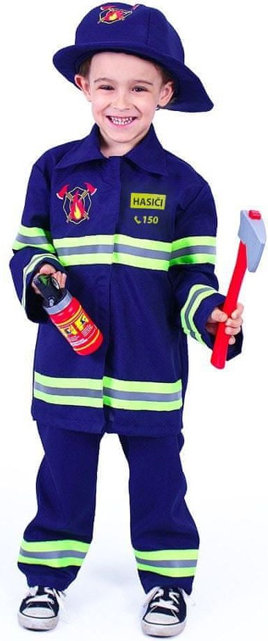 Dětský kostým Hasič - požárník vel. L - EKO obal - obrázek 1