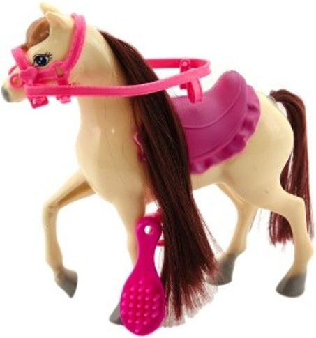 Teddies Kůň s doplňky plast 16cm asst 2 barvy v krabici 17x17x5cm - obrázek 3