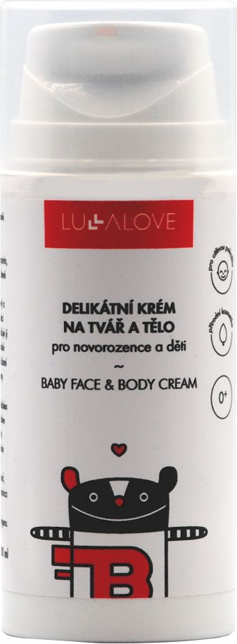 Delikátní krém na tvář a celé tělo Lullalove Pro novorozence a děti - obrázek 1
