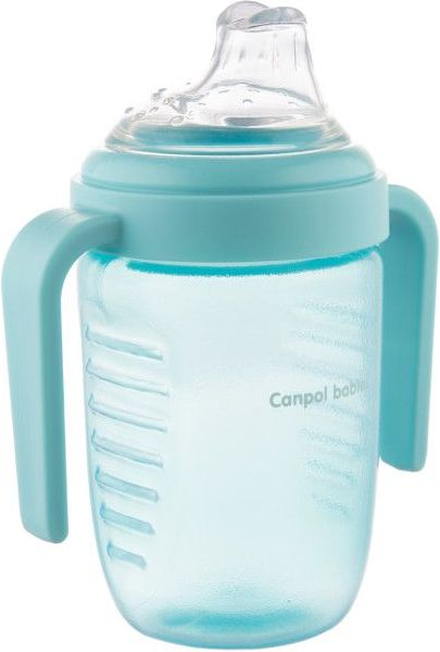 Nevylévací hrníček se silikonovým pítkem 220 ml Canpol - obrázek 1