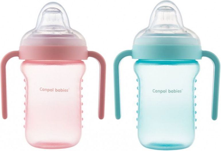 Nevylévací hrníček se silikonovým pítkem 220 ml Canpol - obrázek 2