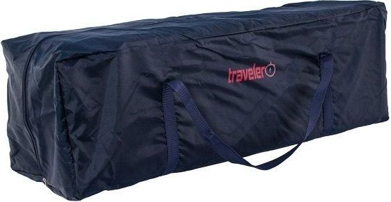 Dětská cestovní postýlka TRAVELER s přebalovací podložkou a lehátkem - modrá - obrázek 4