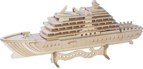 Woodcraft construction kit Woodcraft Dřevěné 3D puzzle luxusní jachta - obrázek 1
