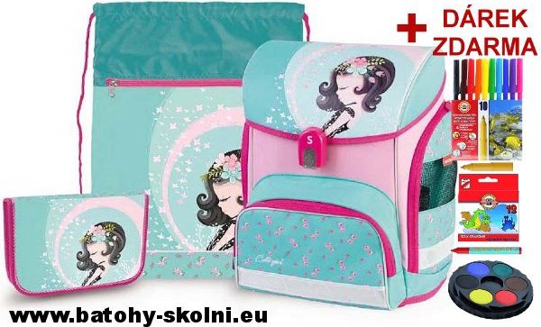 Školní aktovka Víla Cute Girl 3 dílný set Stil - obrázek 1