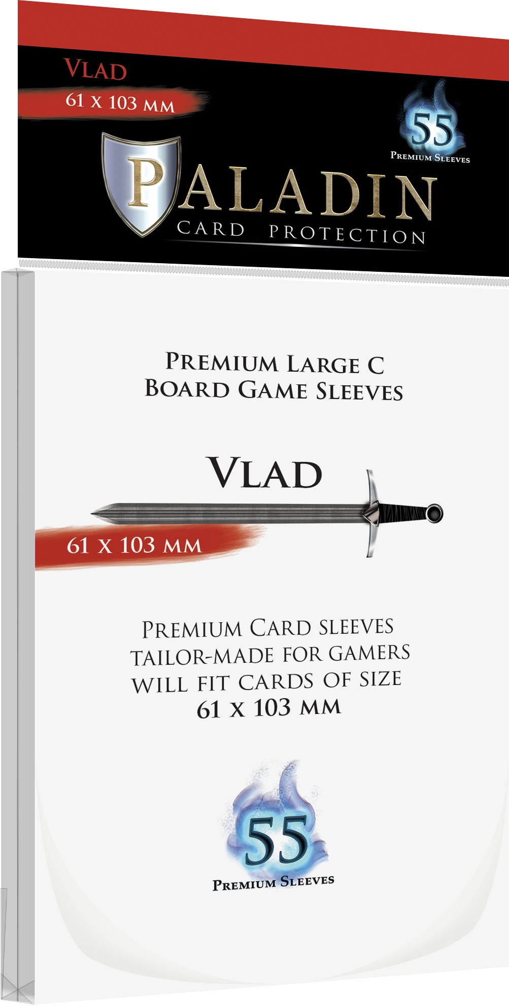 Board&Dice Obaly na karty Paladin: Vlad (61x103mm) 55 ks - obrázek 1