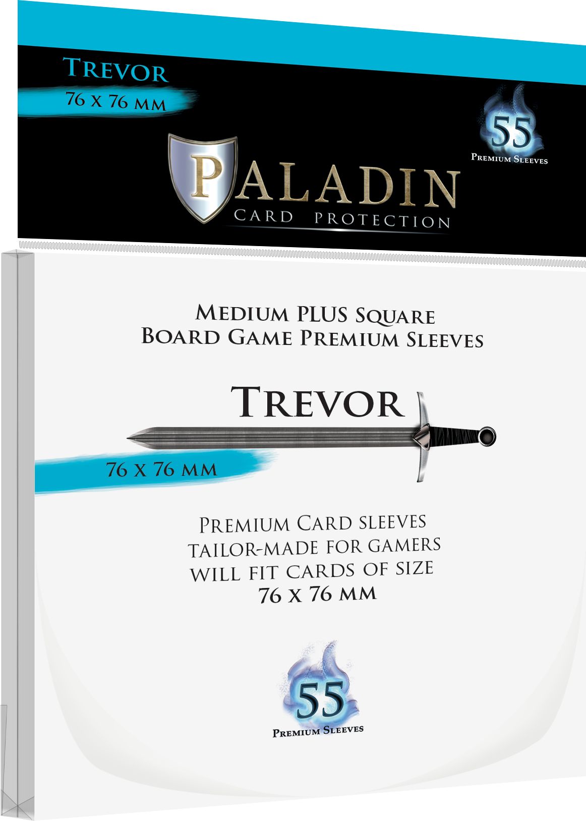 Board&Dice Obaly na karty Paladin: Trevor (76x76mm) 55 ks - obrázek 1