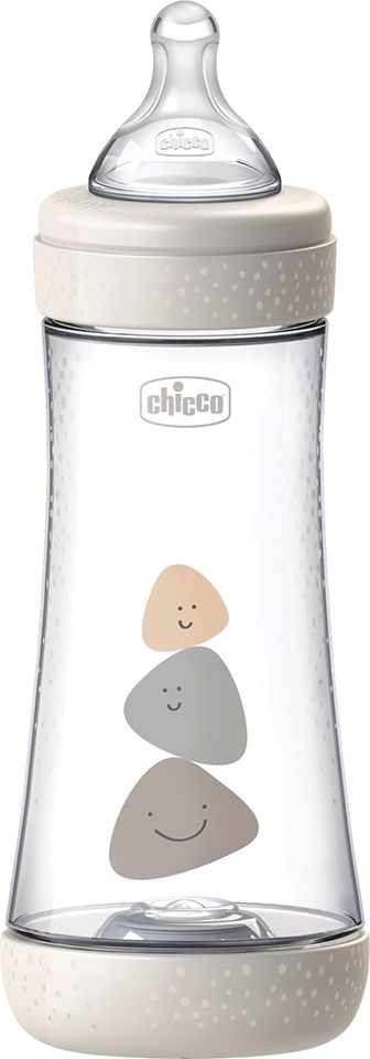 CHICCO Láhev kojenecká Perfect 5 silikon, 300 ml neutral - obrázek 1