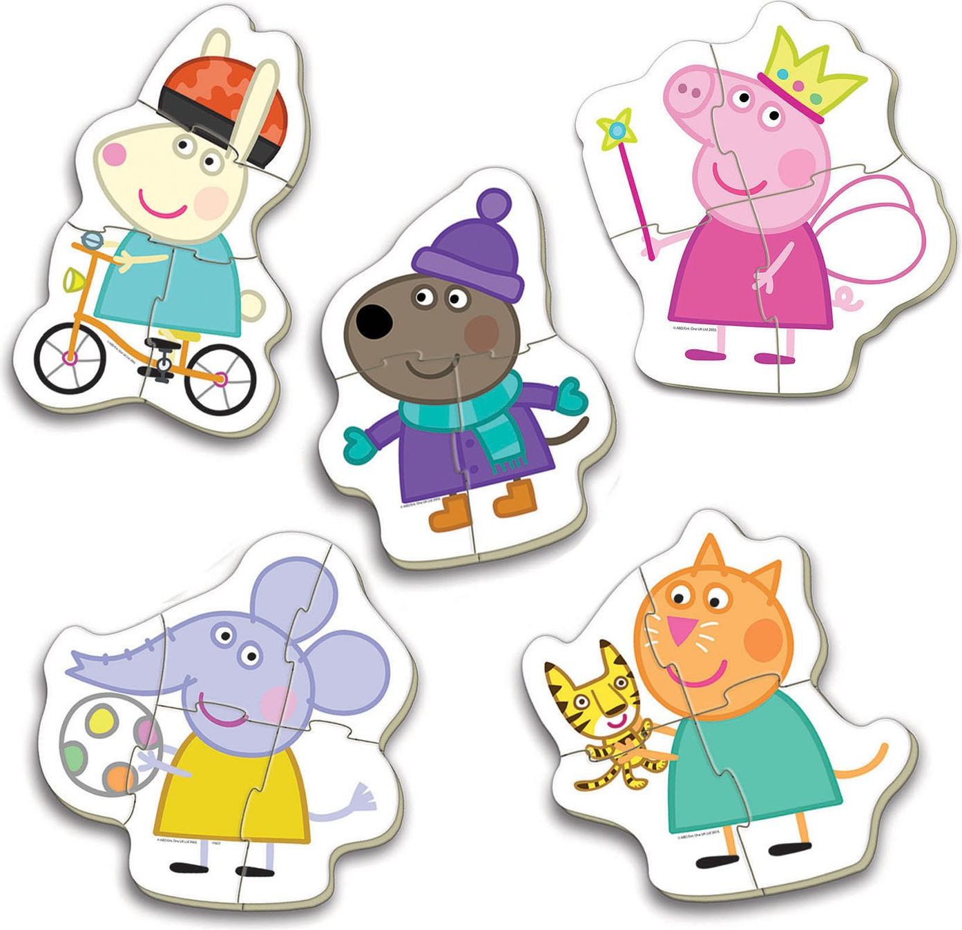 EDUCA Baby puzzle Prasátko Peppa 5v1 (3-5 dílků) - obrázek 2