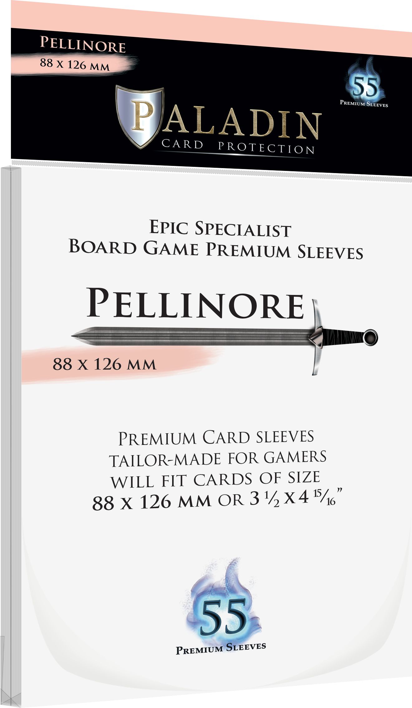 Board&Dice Obaly na karty Paladin: Pellinore (88x126mm) 55 ks - obrázek 1
