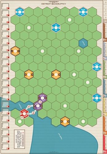 Eagle-Gryphon Games Age of Steam DELUXE: Heavy Cardboard & Detroit Bankruptcy Expansion Maps - obrázek 2